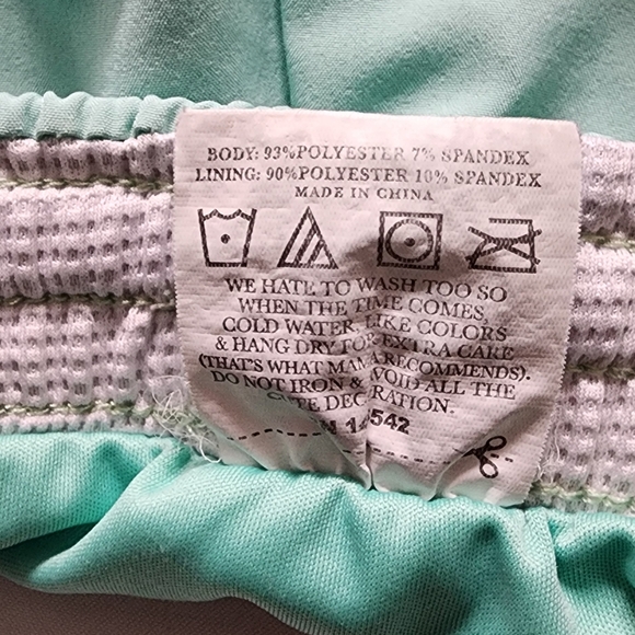 Jadelynn Brooke Running Athletic Shorts. Mint Green. Size Small - Picture 5 of 6